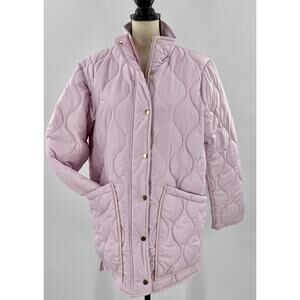 J. Crew Factory Light Pink Quilted Jacket